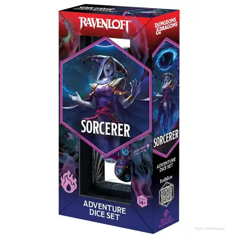 D&D Adventure Dice Set - Sorcerer (purple)