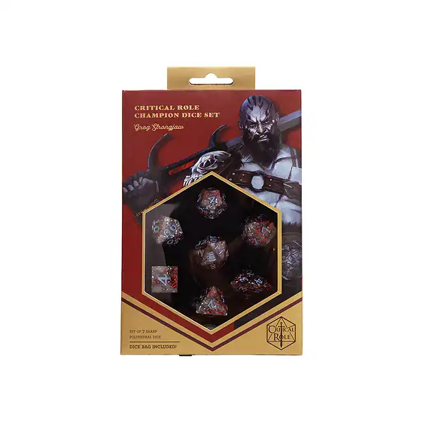 Critical Role: Vox Machina Champion Dice - Grog Strongjaw