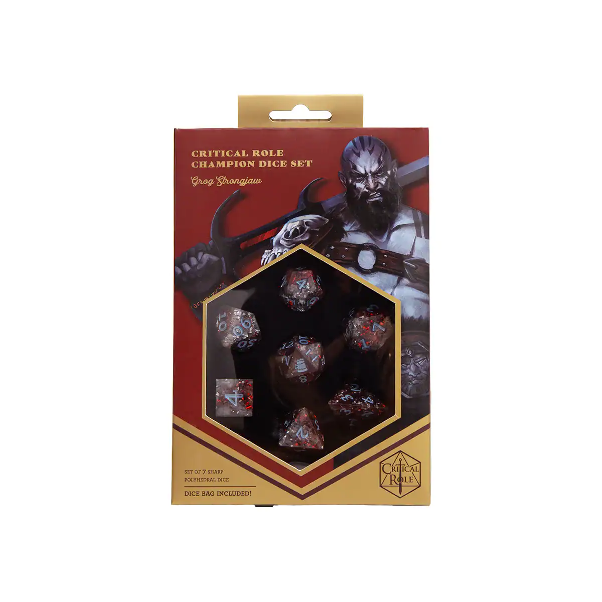 Critical Role: Vox Machina Champion Dice - Grog Strongjaw