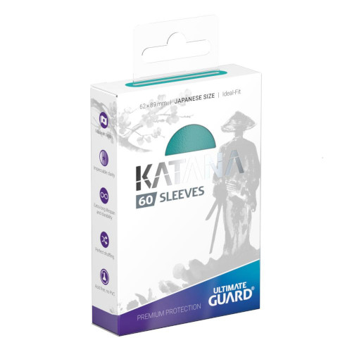 Ultimate Guard: Katana Sleeves - Japanese (Turquoise - 60)