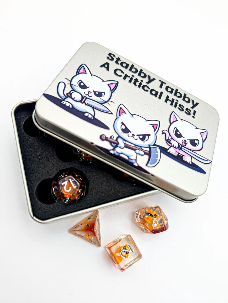 Cat Dice Tin (Stabby Tabby)