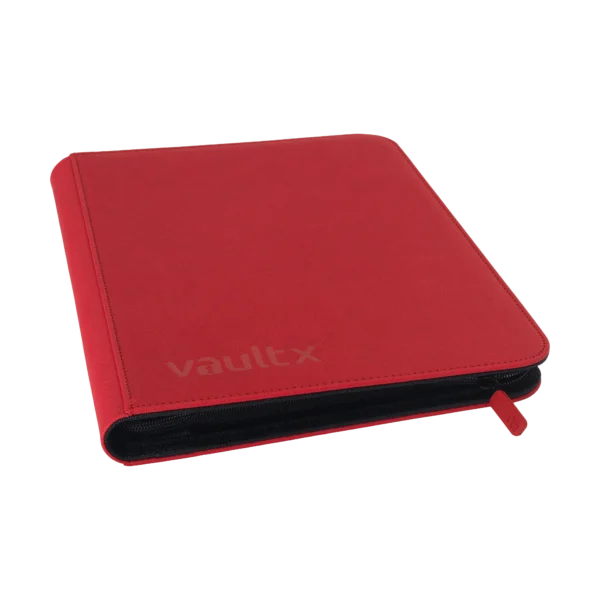 VaultX: 9 Pocket Exo-Tec Zip Binder - Fire Red