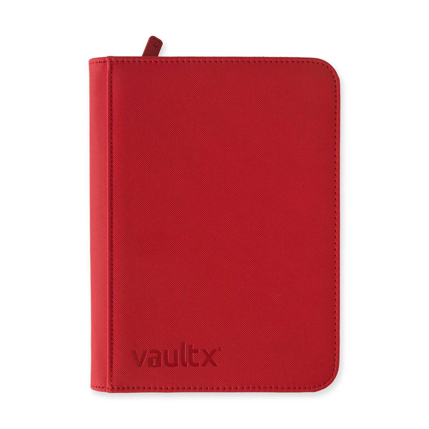 VaultX: 4 Pocket Exo-Tec Zip Binder - Fire Red