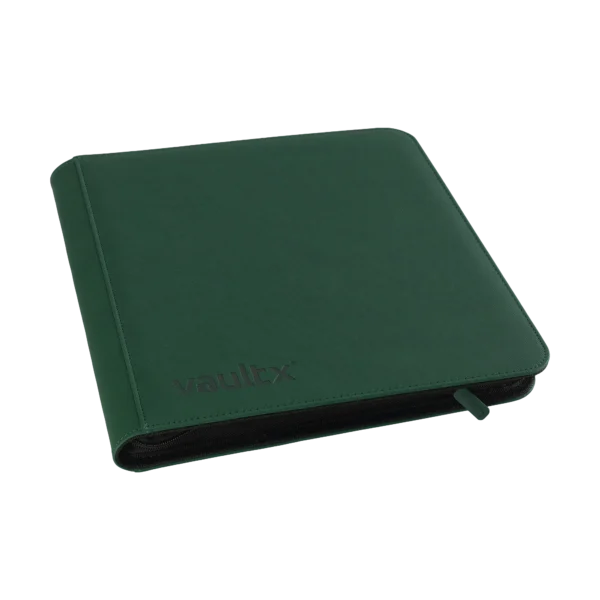 VaultX: 12 Pocket Exo-Tec Zip Binder - Forest Green