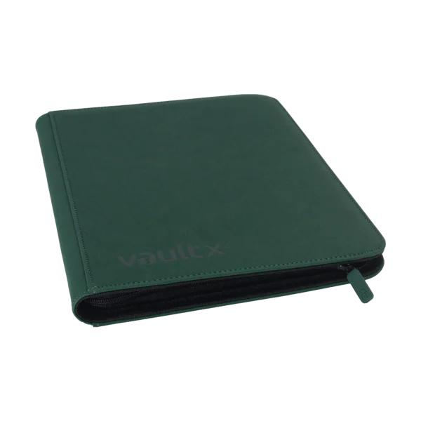 VaultX: 9 Pocket Exo-Tec Zip Binder - Forest Green