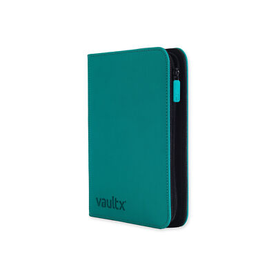 VaultX: 9 Pocket Exo-Tec Zip Binder - Ocean Blue