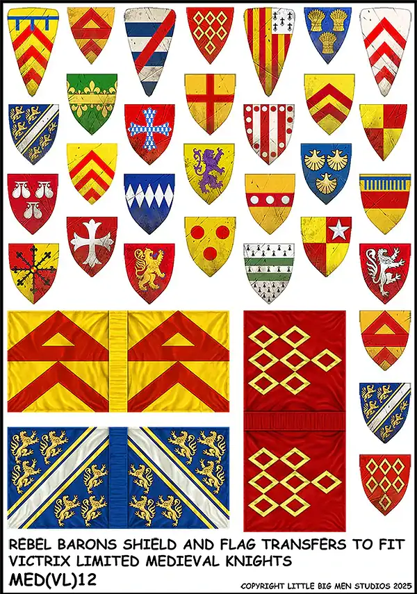 Rebel Barons Shield & Flag Transfers 12