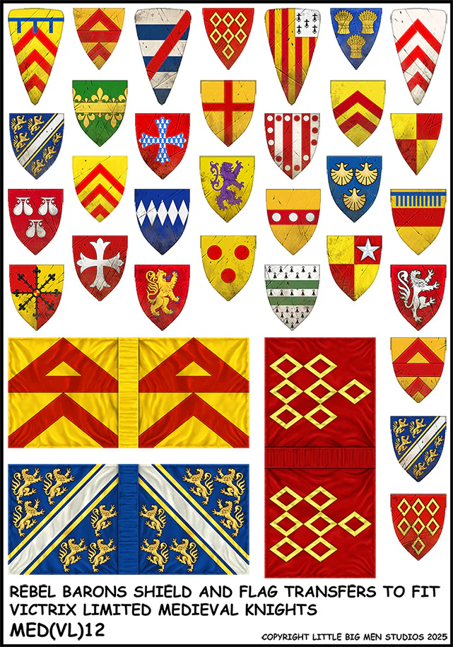 Rebel Barons Shield & Flag Transfers 12