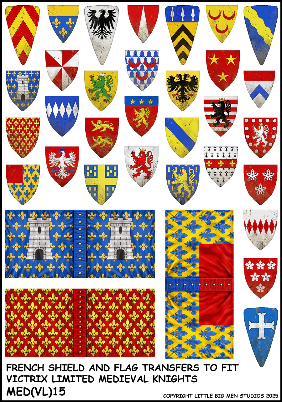 French Shield & Flag Transfers 2