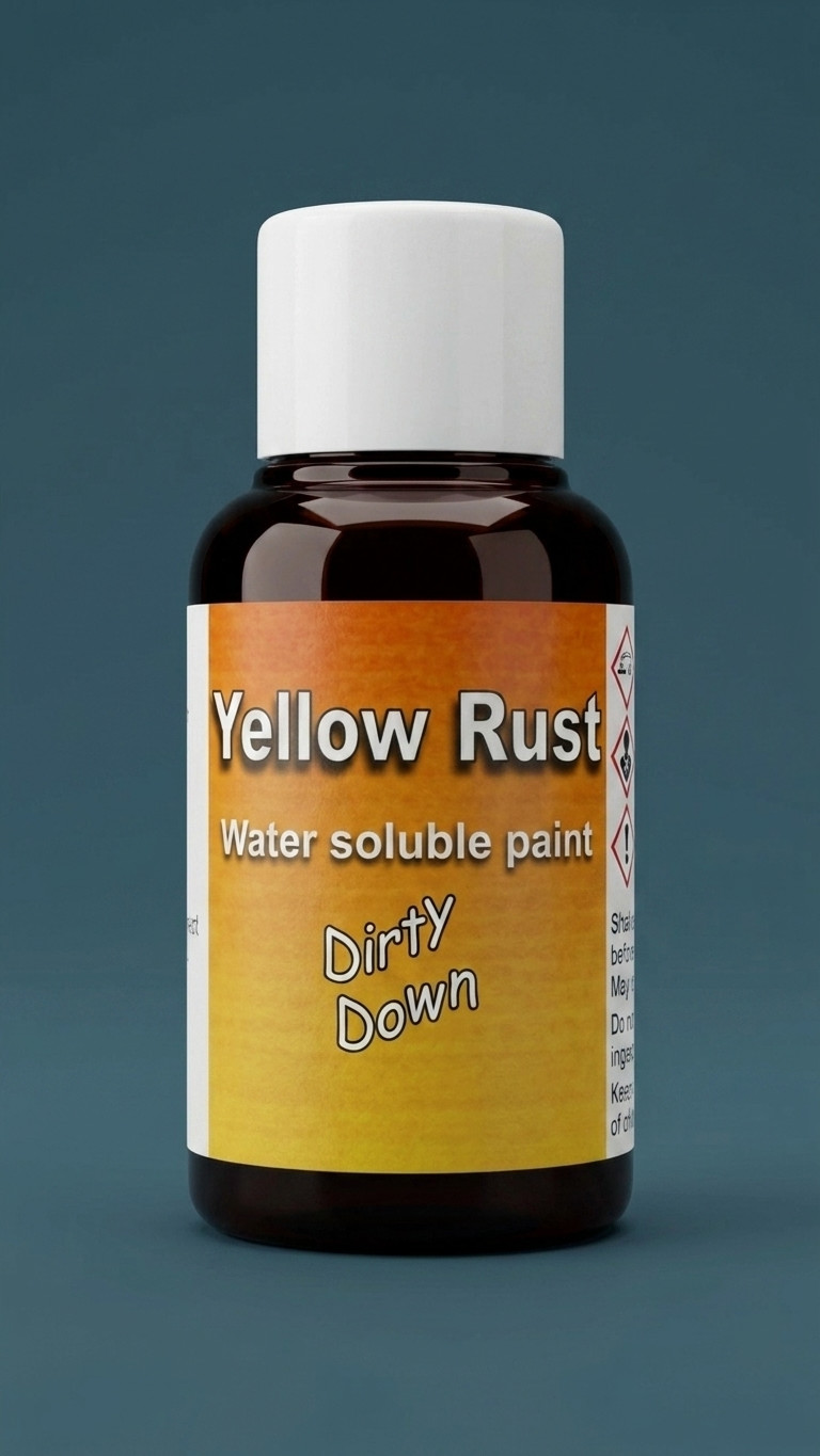 Water Soluble Paint - Yellow Rust Effect – small 25ml pot