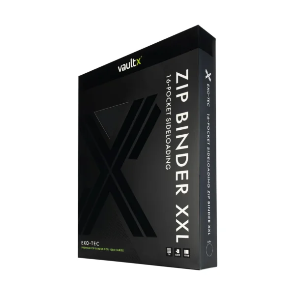 VaultX: 16 Pocket Exo-Tec Zip Binder XXL - Signature Black