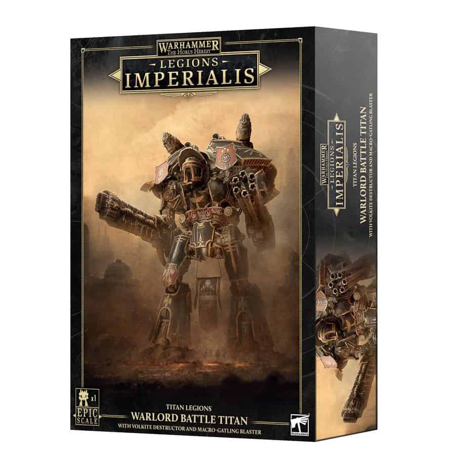 Legions Imperialis : Warlord Battle Titan with Volkite Destructor and Macro-Gatling Blaster