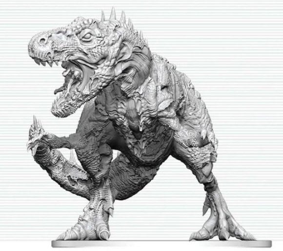 D&D Nolzur's Marvelous Miniatures: Tyrannosaurus Zombie (W30)