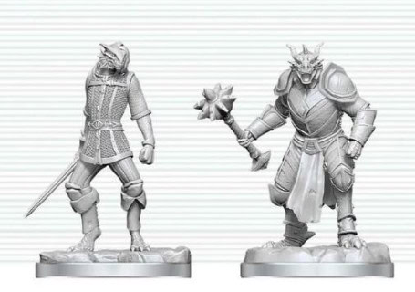 D&D Nolzur's Marvelous Miniatures: Dragonborn Paladin & Dragonborn Squire (W30)