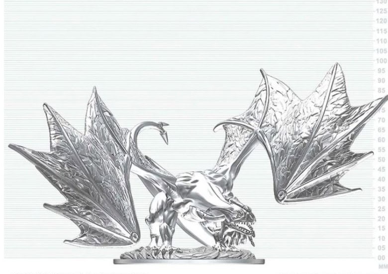 D&D Nolzur's Marvelous Miniatures: Young Sapphire Dragon (W30)