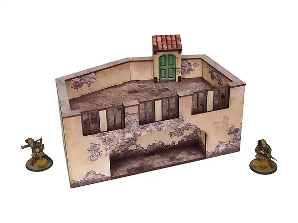 WW2 Italy Terrace (1) PREPAINTED [28mm/1:56]