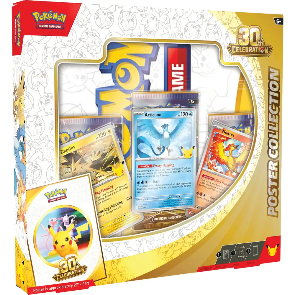 Pokemon: 30th Anniversary - Poster Collection (cancellation fees may apply - see below)