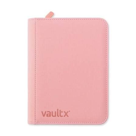VaultX: 9 Pocket Exo-Tec Zip Binder - Just Pink
